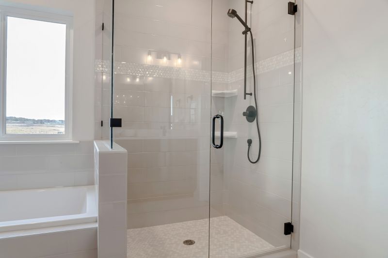Walk-in Shower with Black Framing