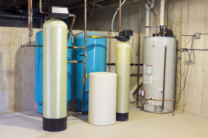 Water Softener System in a Utility Area